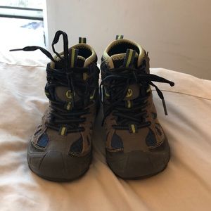 GUC Merrell toddler blue/grey hiking boots sz10